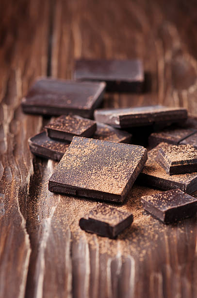 istock Dark chocolate on the wooden table 514577916