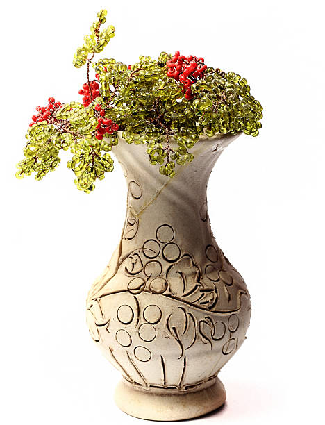 istock old clay vase for flowers on a white background 514577964