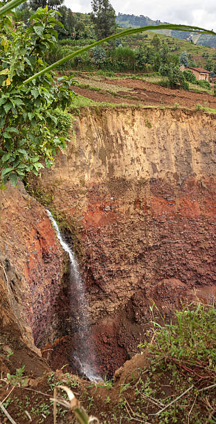 istock Cliff caused by massive landslide in Rwanda 514580692