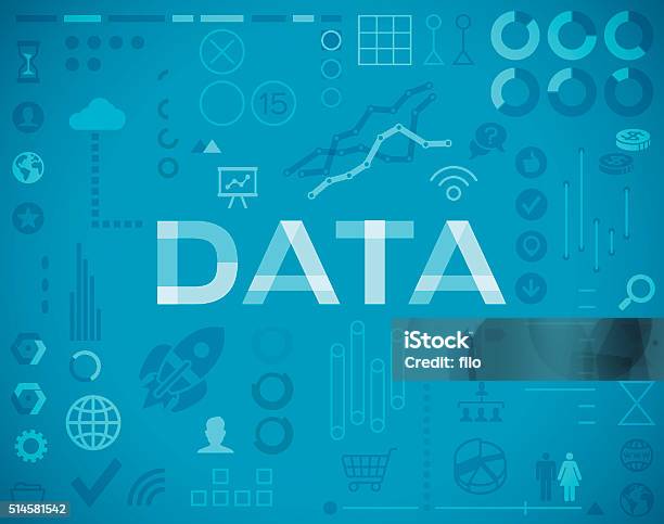 Data And Statistics Elements Background Stock Illustration - Download Image Now - Performance, Report - Document, Bar Graph