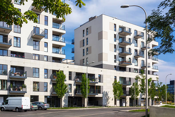 istock Modern complex of apartment buildings, Warsaw 514582866
