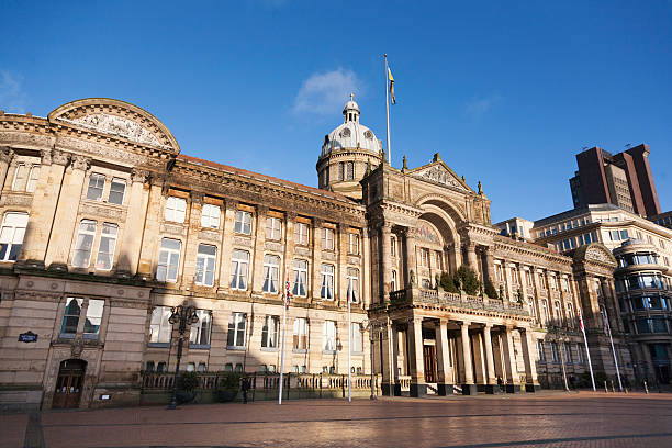 prefeitura da cidade de birmingham - birmingham town hall uk city - fotografias e filmes do acervo