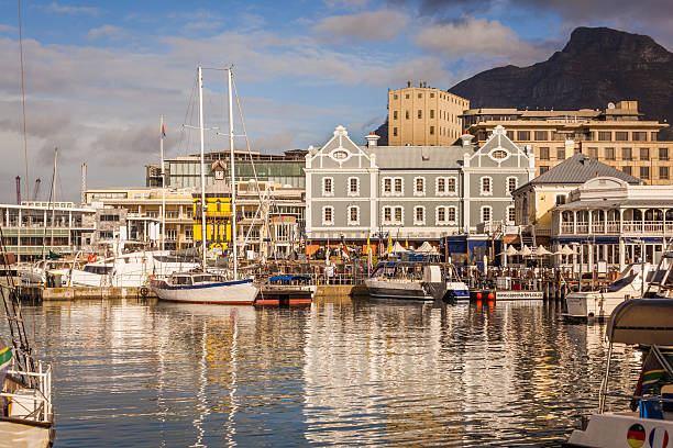 Cape Town Victoria and Albert Waterfront The Victoria and Albert Waterfront of Cape Town, South Africa cape town stock pictures, royalty-free photos & images