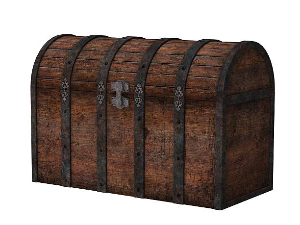 istock Antique wooden chest 514586673