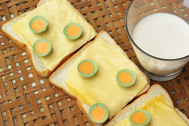 fresh milk and bread to cheese with chocolate green.