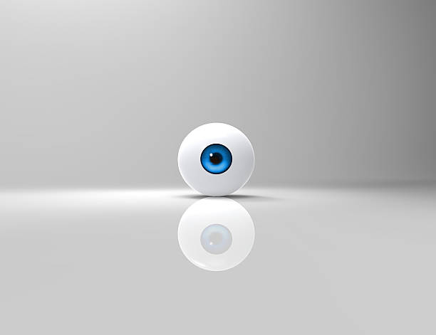 big brother - eyeball human eye magnifying glass three dimensional shape imagens e fotografias de stock