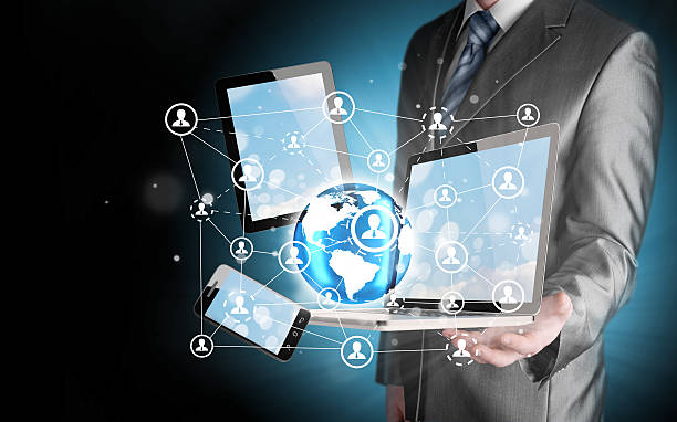 istock Business man using tablet PC and smartphone social connection 514611225