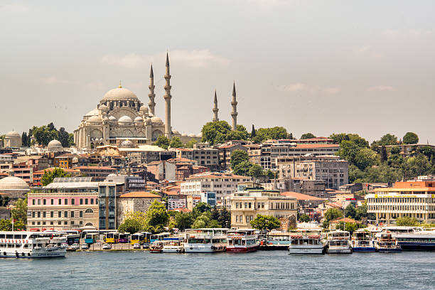 istock Blue mosque seen from the water 514612179