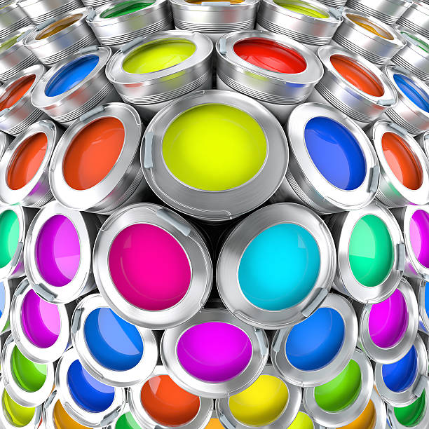 istock Abstract background with color ink banks. 514612625