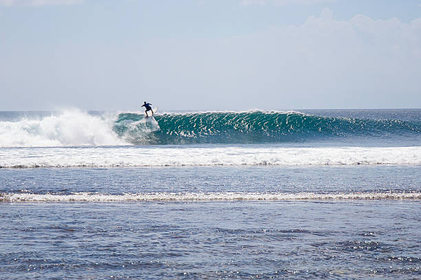 istock Surfer is riding a big wave in Bali island 514613011