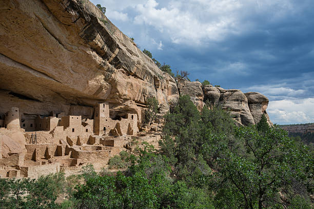 Cliff Palace Cliff Palace at Mesa Verde National Park in Mesa Verde, Colorado anasazi stock pictures, royalty-free photos & images