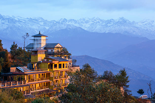 Dawn in the Himalaya Dawn in the Himalaya, Nagarkot, Nepal nagarkot photos stock pictures, royalty-free photos & images