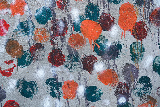 istock Part of the old painted wall 514616601