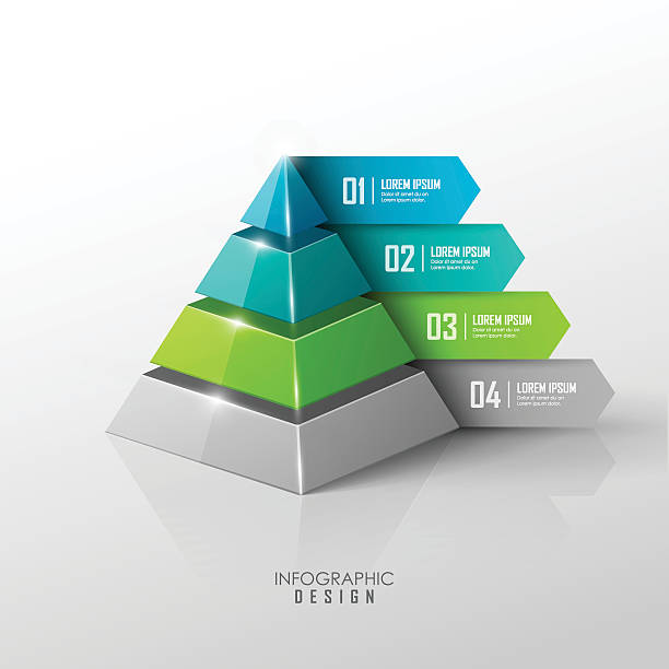 ベクトルのデザイン要素インフォグラフィック - pyramid点のイラスト素材／クリップアート素材／マンガ素材／アイコン素材