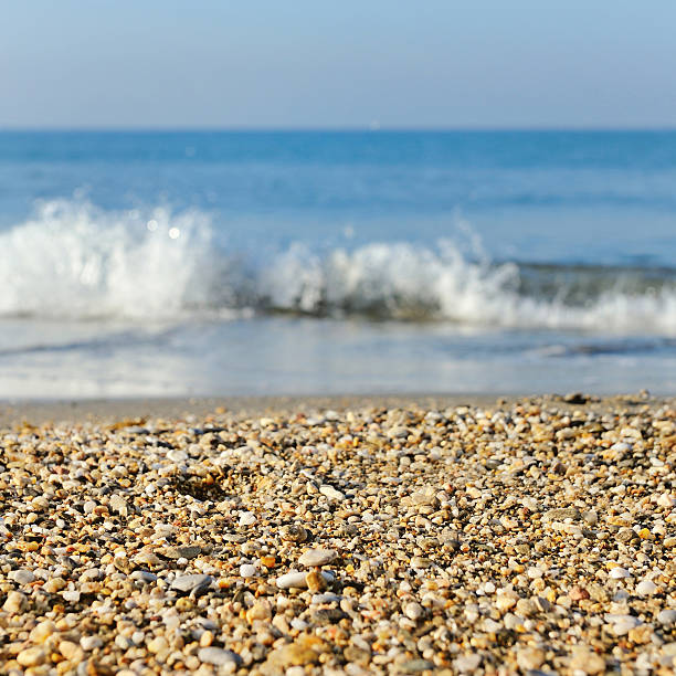 istock Pebble beach and sea summer 514617976