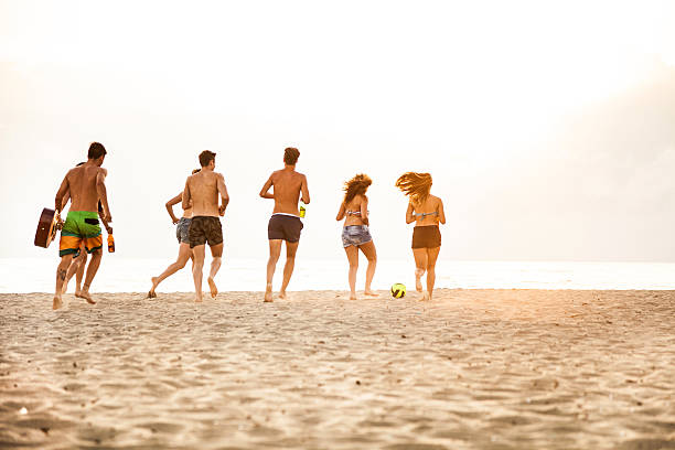 istock Friends beach party during vacations 514618360