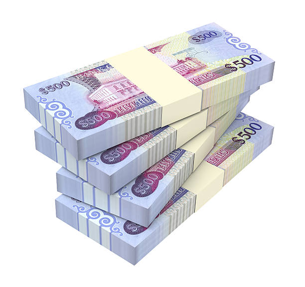 istock Guyanese dollars bills isolated on white background. 514619046