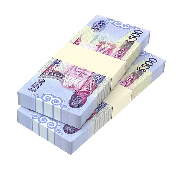 istock Guyanese dollars bills isolated on white background. 514619188