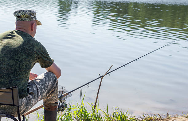 istock The fisherman catches fish 514622412