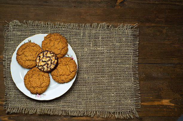 istock cookies on a wooden background as a background 514624330