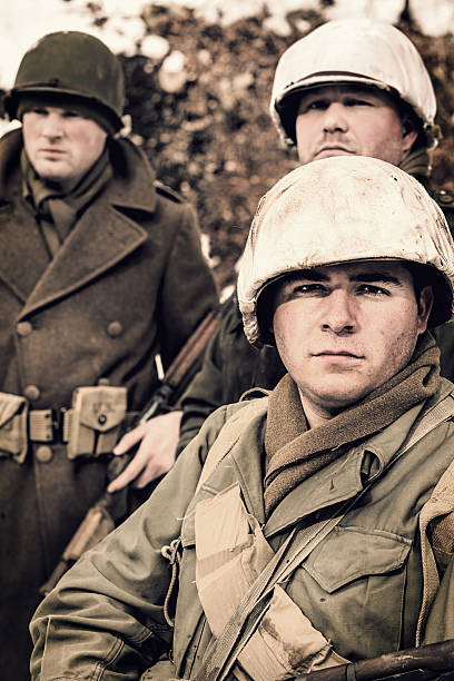 istock Group of WWII Winter Soldiers 514630216