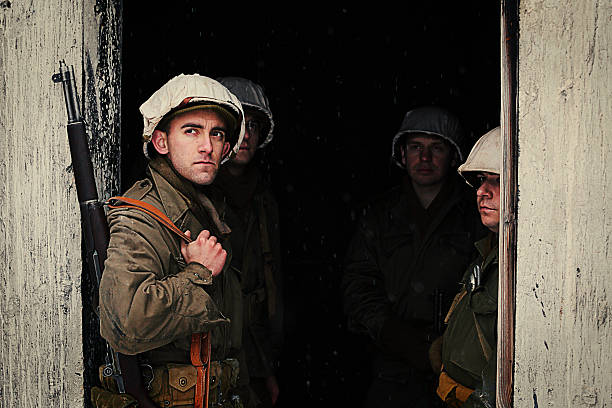 istock Group of WWII Winter Soldiers 514630228