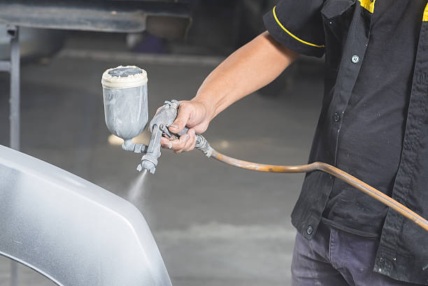 istock Auto body repair series : Spraying paint 514630388