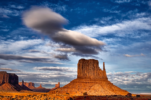 Winter late afternoon in Monument Valley.