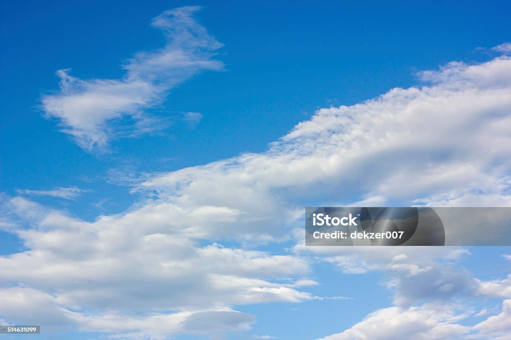 Blue sky and white cloud Backgrounds Stock Photo
