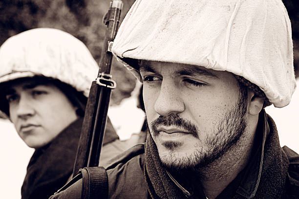 istock Candid WWII Winter Soldiers 514631182