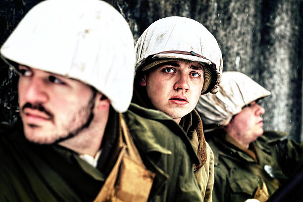 istock Group of WWII Winter Soldiers 514631192