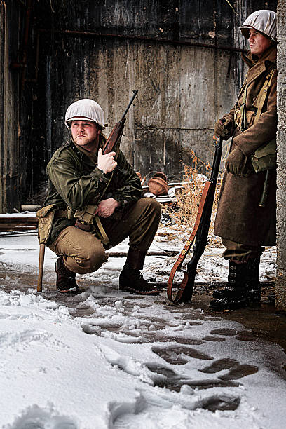 istock Pair of WWII Winter Soldiers 514631202