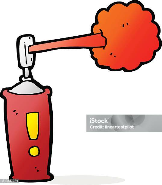 Cartoon Spray Can Stock Illustration - Download Image Now - Aerosol Can, Can, Cheerful