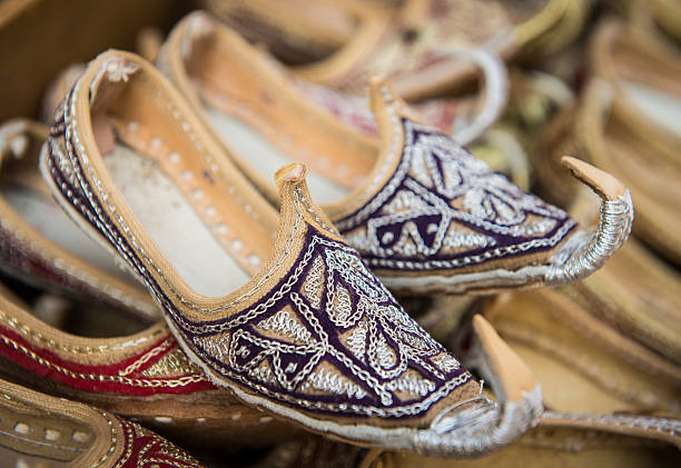 istock Hand Stitched Leather Arabian Shoes 514631554