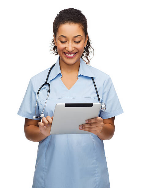 istock doctor or nurse with stethoscope and tablet pc 514634013