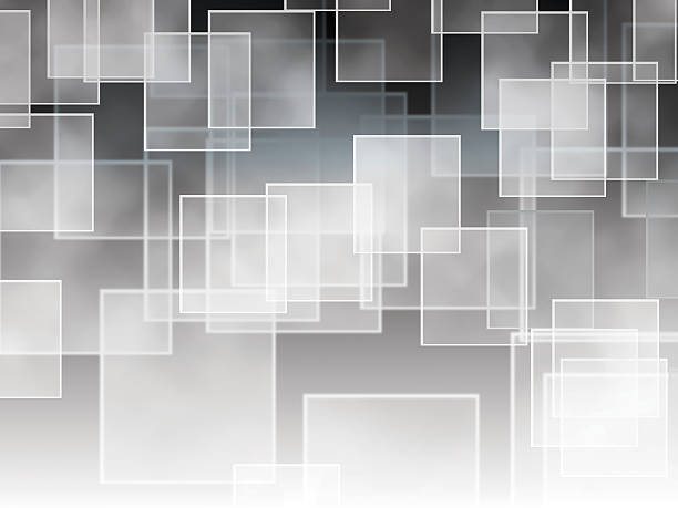 Squares on a black and white gradient stock photo