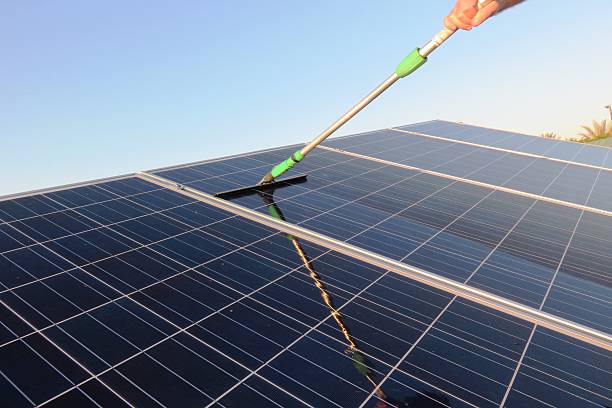 istock Cleaning of solar panels 514635165