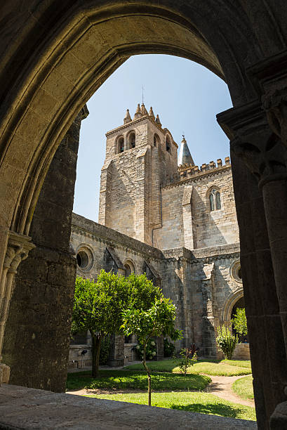 cattedrale di evora - ghotic foto e immagini stock