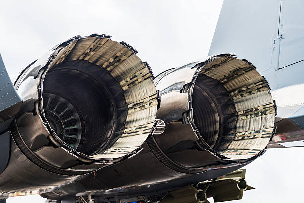 istock Rear view of twin engine, supersonic fighter jet 514641120