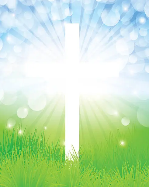 Vector illustration of Easter Cross