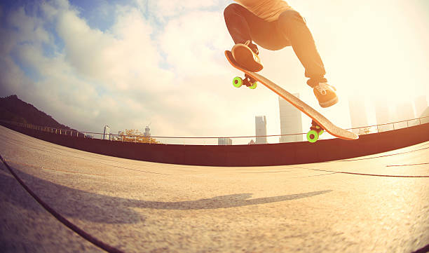 istock skateboarder skateboarding at  city 514643730