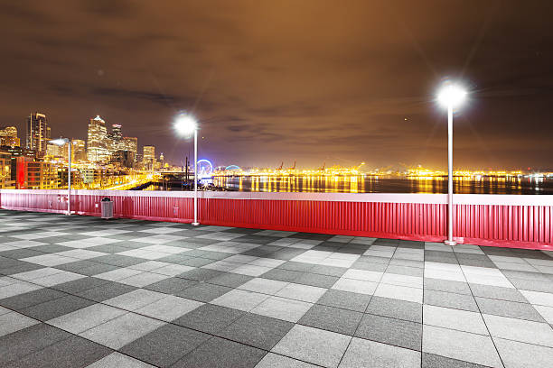 istock marble floor with cityscape of seattle at night 514643878