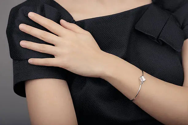 Image of a beautiful sparkling fashion accessory bracelet 