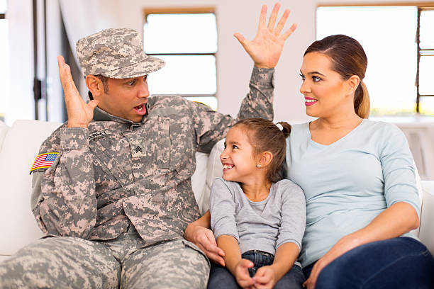 istock military family spending time together 514645638