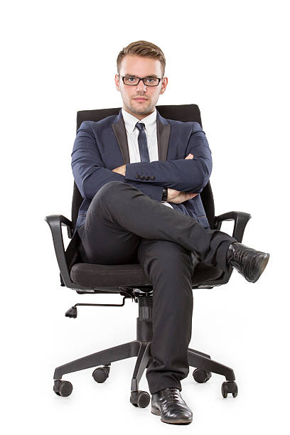 istock Businessman sitting on a chair 514647064