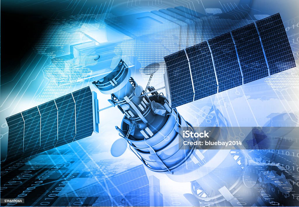 Communication satellite - Royalty-free Achtergrond - Thema Stockfoto Communication satellite - Royalty-free Achtergrond - Thema Stockfoto