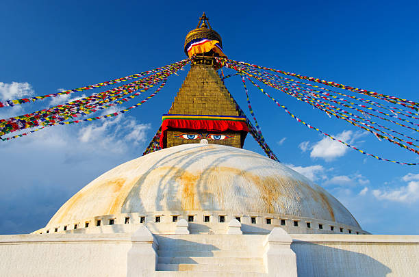 Buddhist  Boudhanath Stupa  in Kathmandu, Nepal