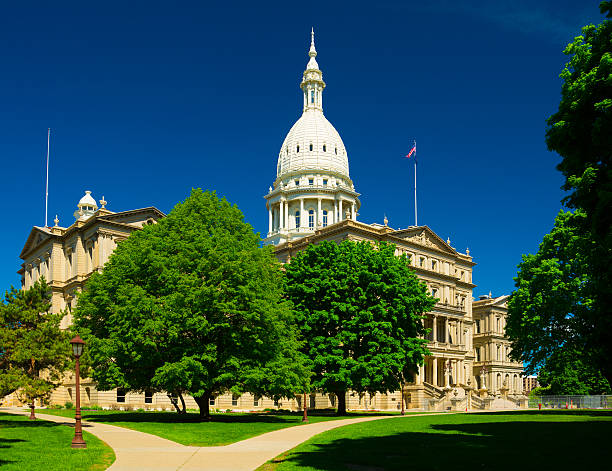 Michigan State Capitol building Michigan State Capitol building in Lansing, built in 1878 in the Neoclassical / Italianite style. Michigan stock pictures, royalty-free photos & images