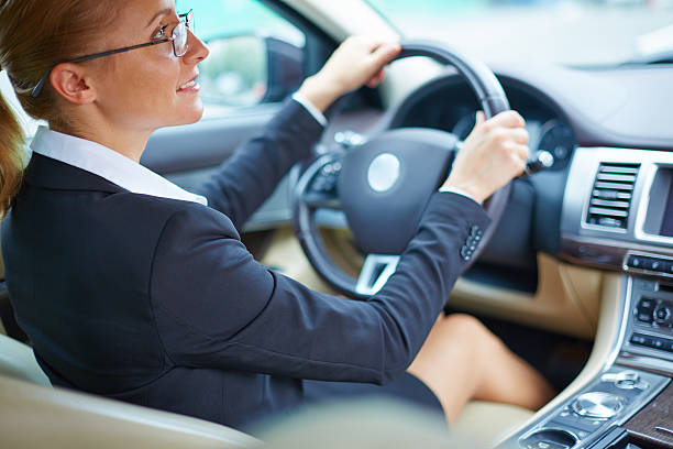 istock Businesswoman in car 514652011