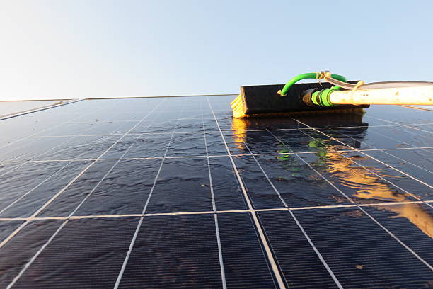 istock Cleaning of solar panels 514652579